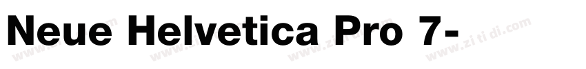 Neue Helvetica Pro 7字体转换